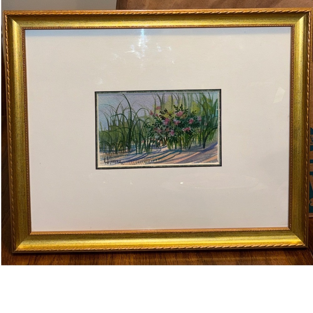 Nancy St. Lawrence Original Watercolor Painting –Coastal Sand Dunes & Wild Beach